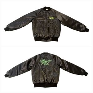 80's Vintage Longacres Park Satin Varsity Bomber Jacket (S)